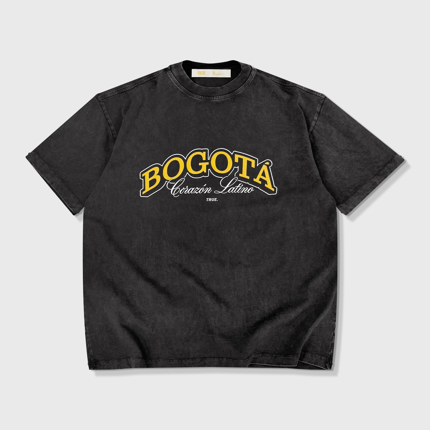 Bogota Latin Heart T-Shirt - Washed Black - imagen 1