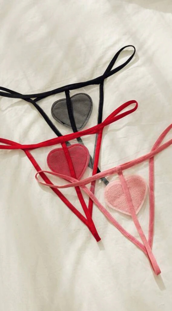 Tanga de malla corazón SH-131846-MUL-SyL - imagen 1