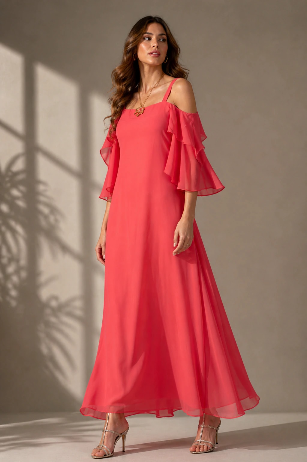 Vestido Sicilia Salmon - imagen 1