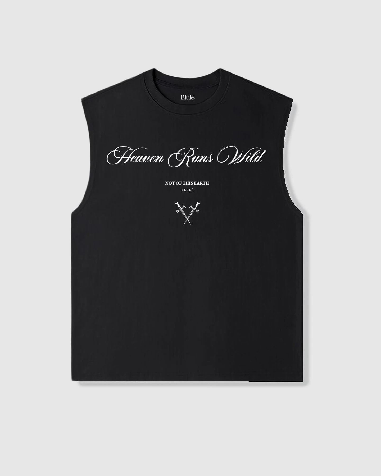 Oversized Sleeveless Heaven Runs Wild Black - imagen 1