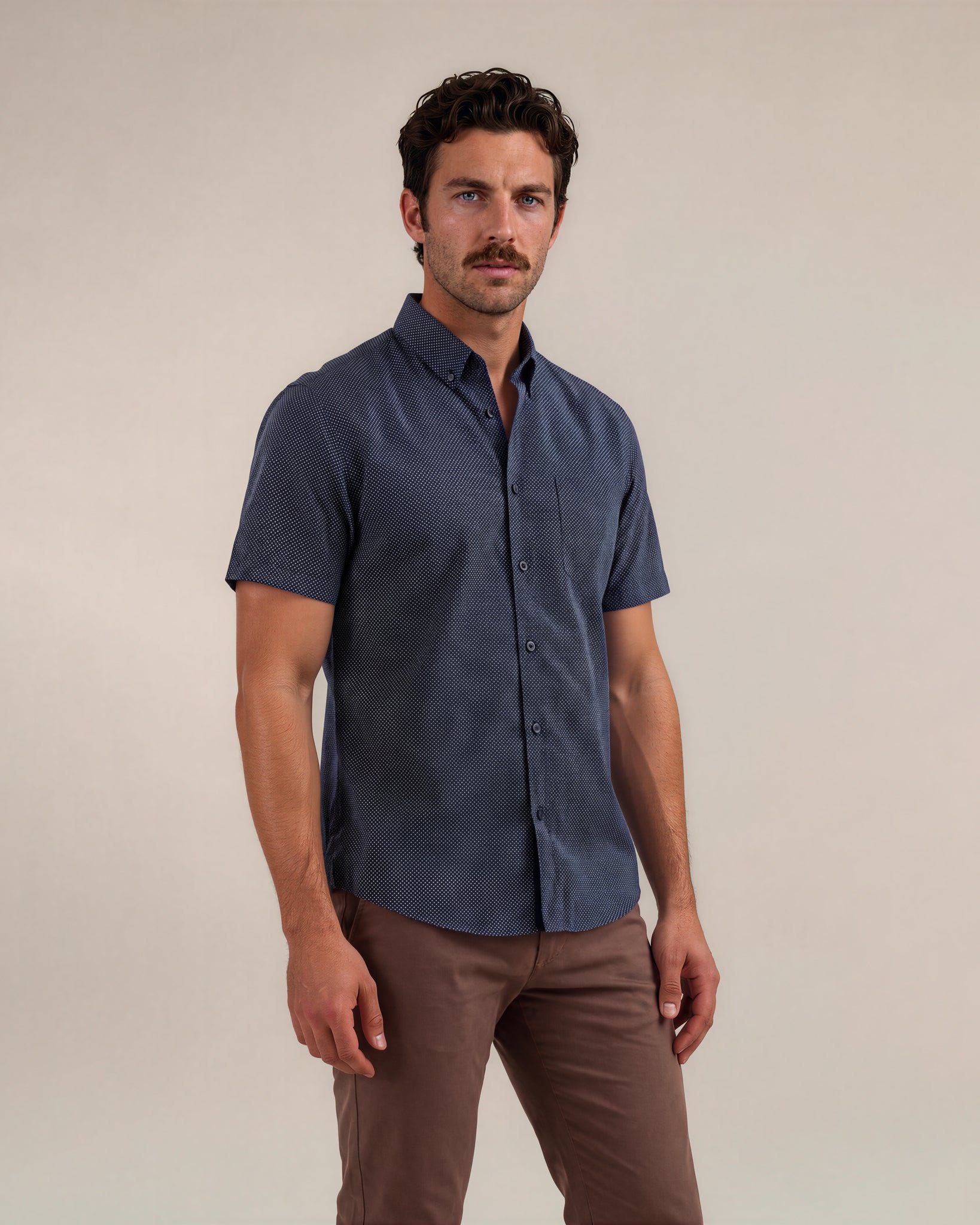 Camisa manga corta navy - imagen 1