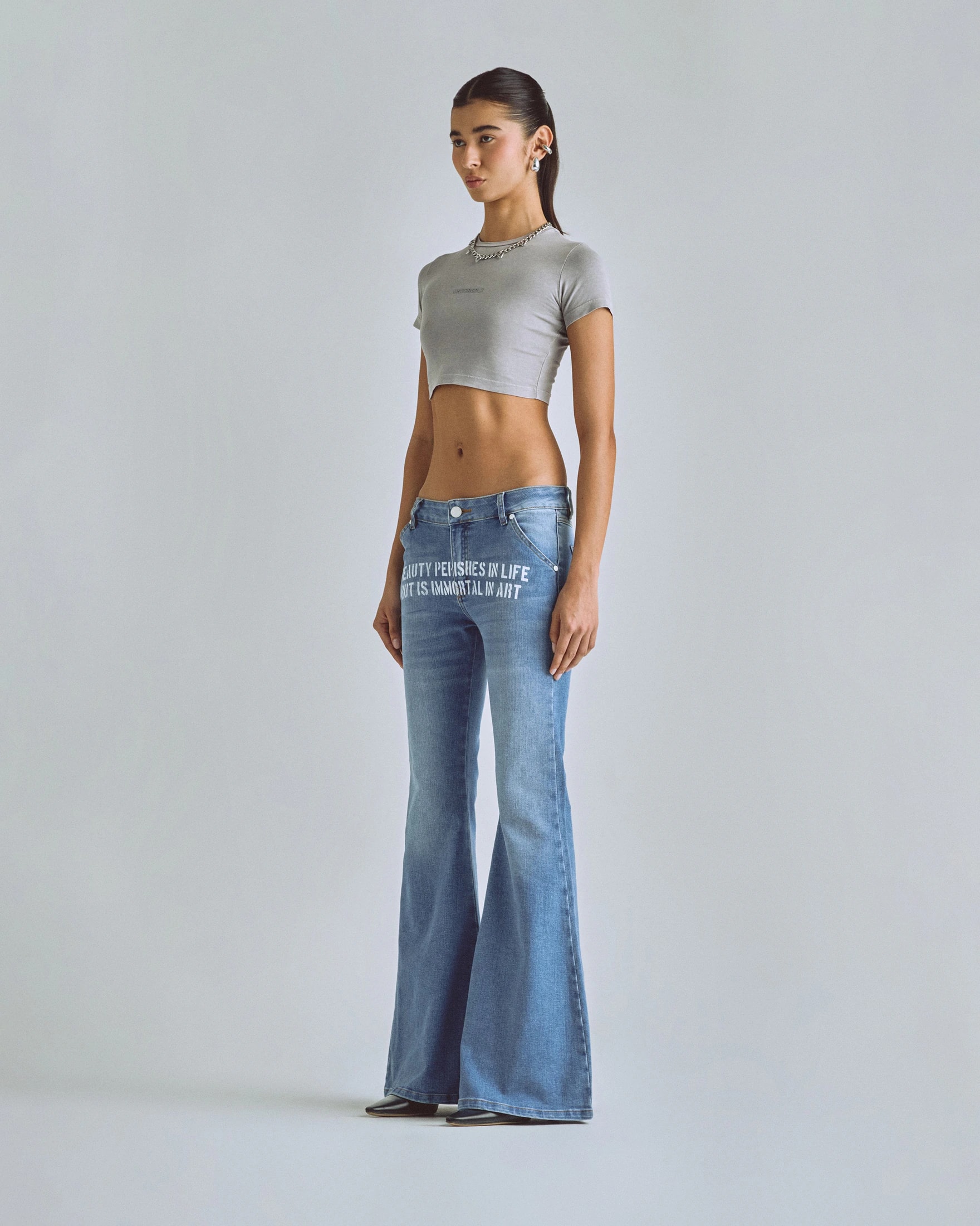 Basics Baby Tee Washed Gray - imagen 1