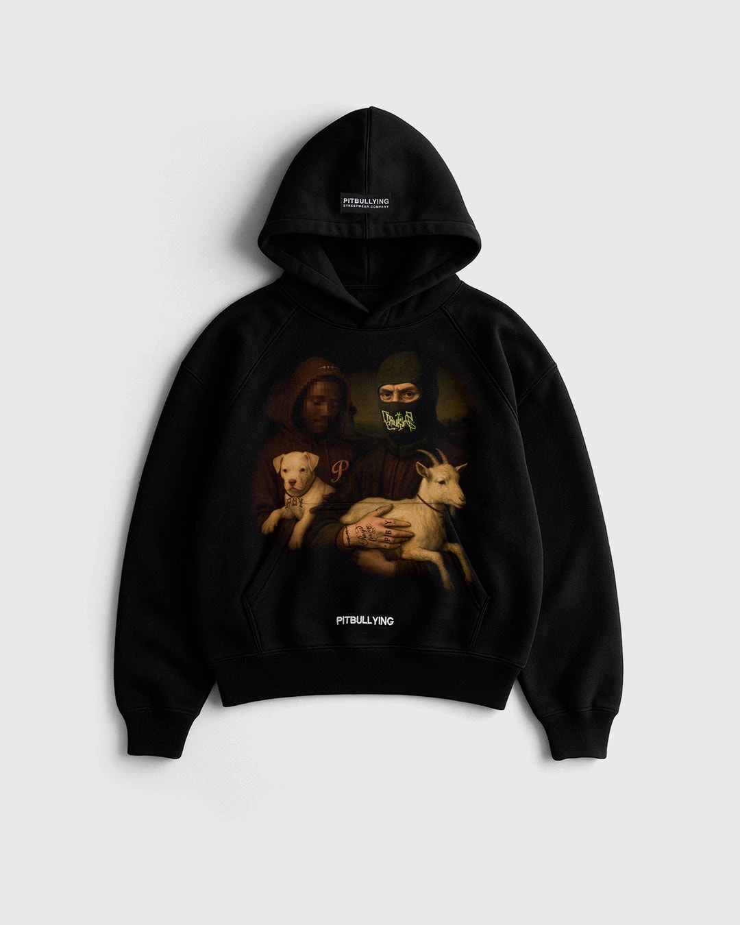 HOODIE OVERSIZE Goat Negro - imagen 1