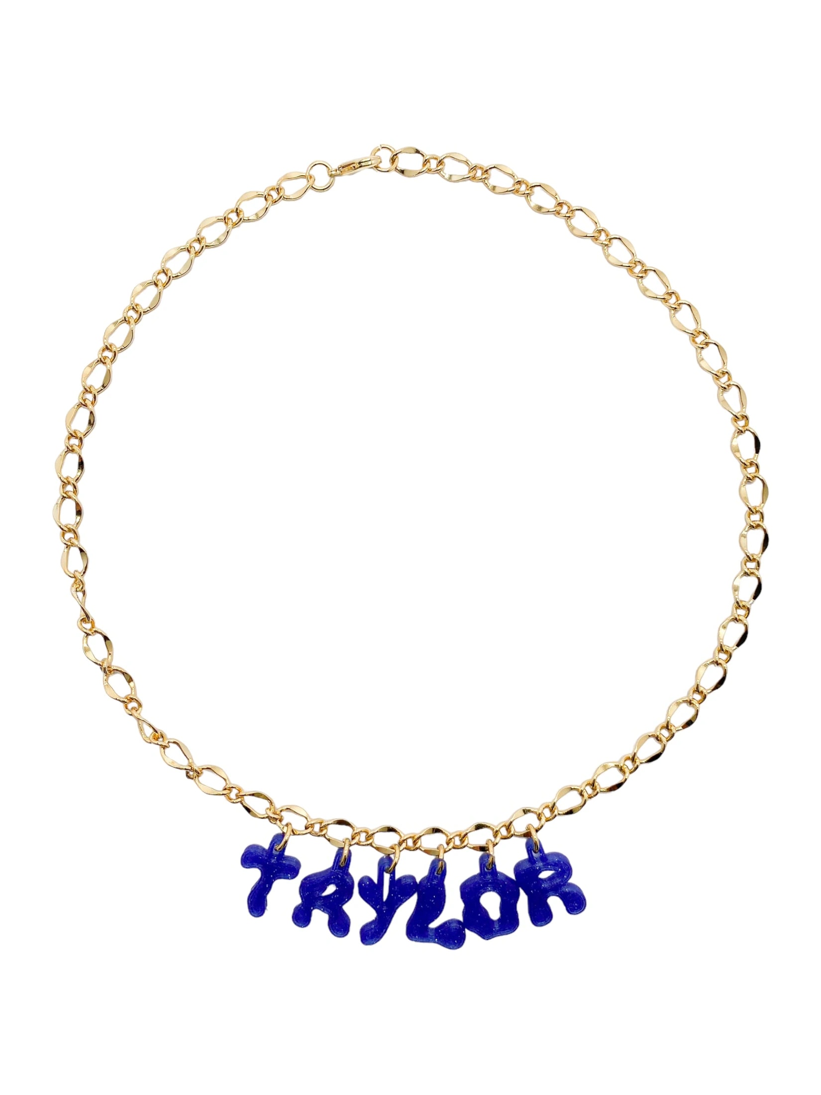 3D custom necklace 6 letters - imagen 1