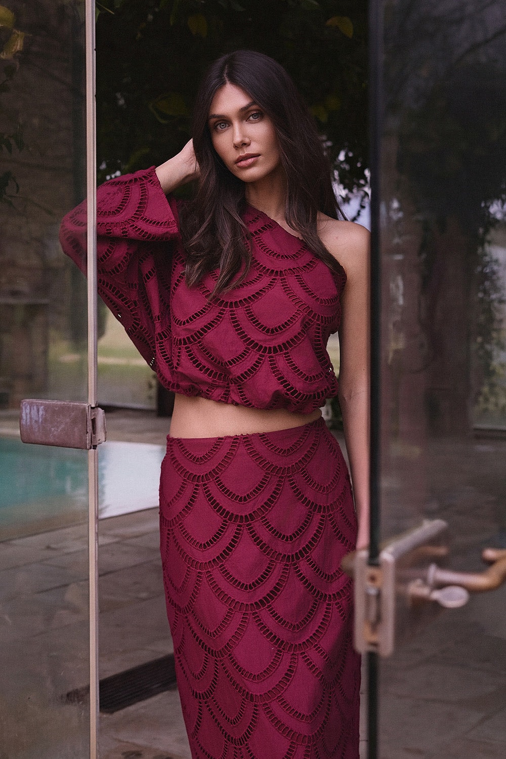 Falda arabela vinotinto - imagen 1