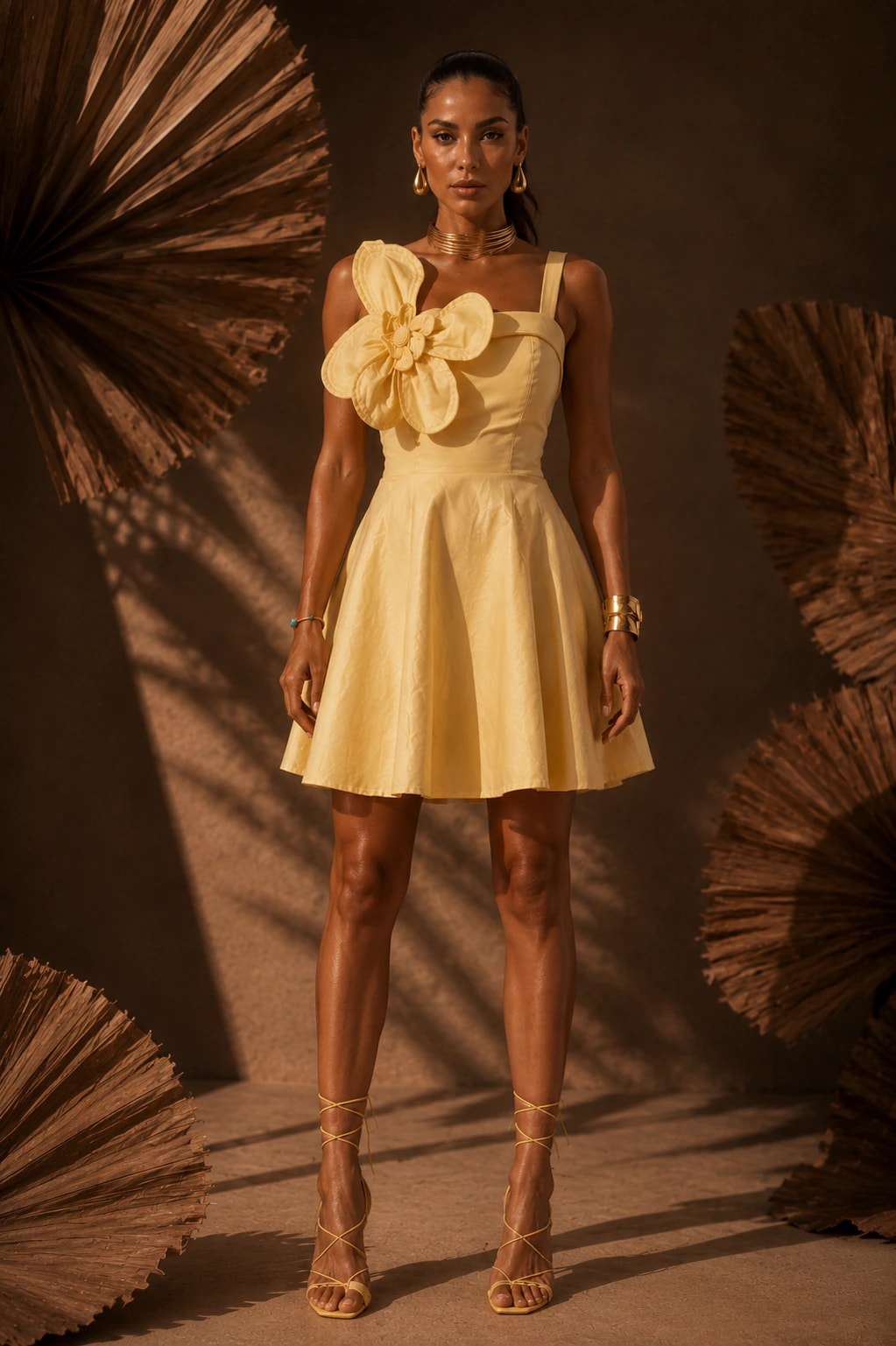 Vestido Chicala Amarillo - imagen 1