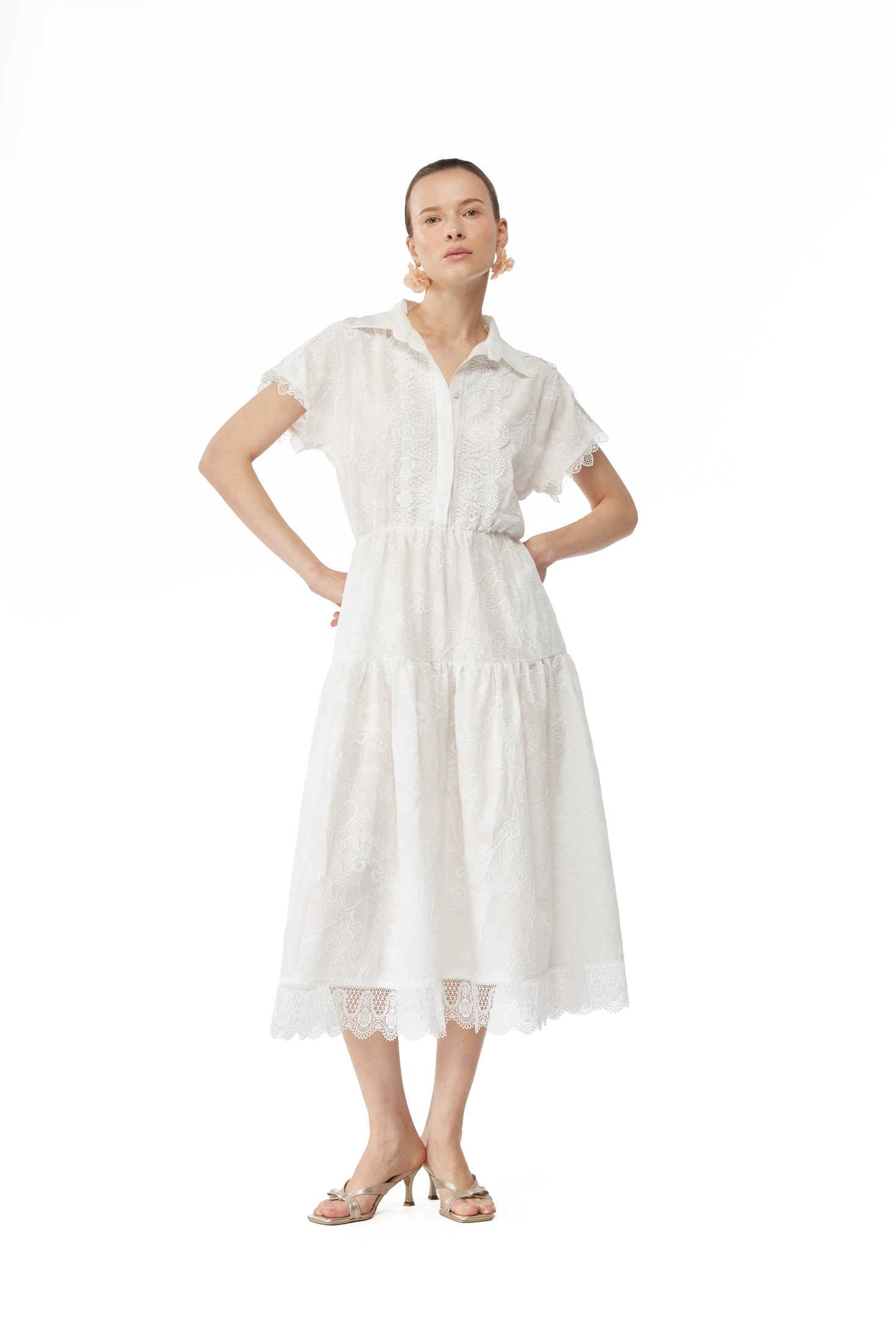 AURA MAXI DRESS WHITE - imagen 1
