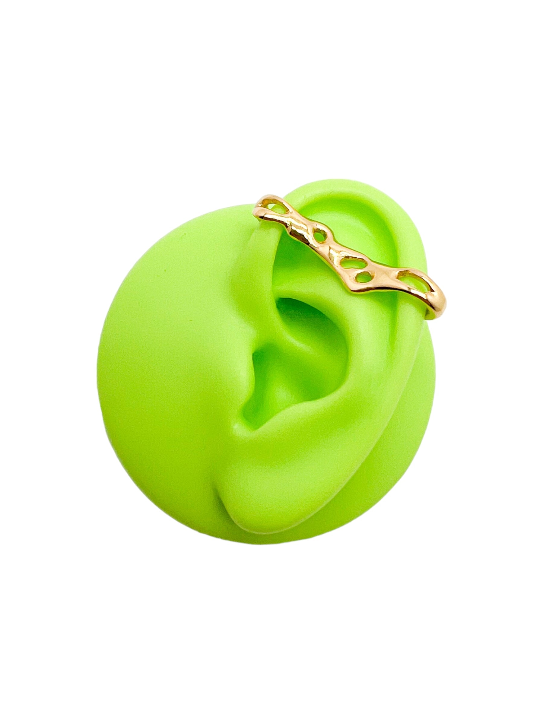 ear cuff irregular cosmic water gold - imagen 1
