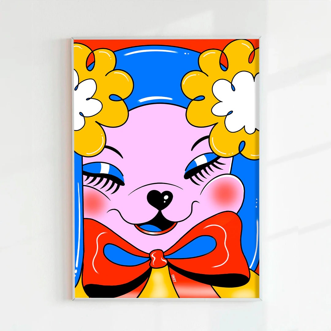 Print Oki (Seriado y firmado por artista) - imagen 1