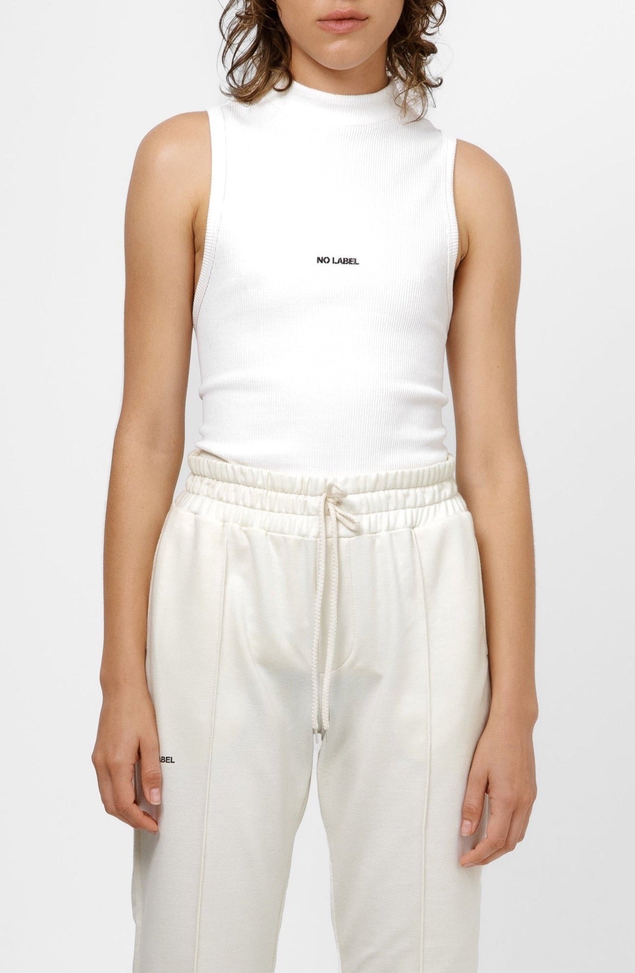 Hi-Neck Tank Top - Blanco (Tipo B) - imagen 1