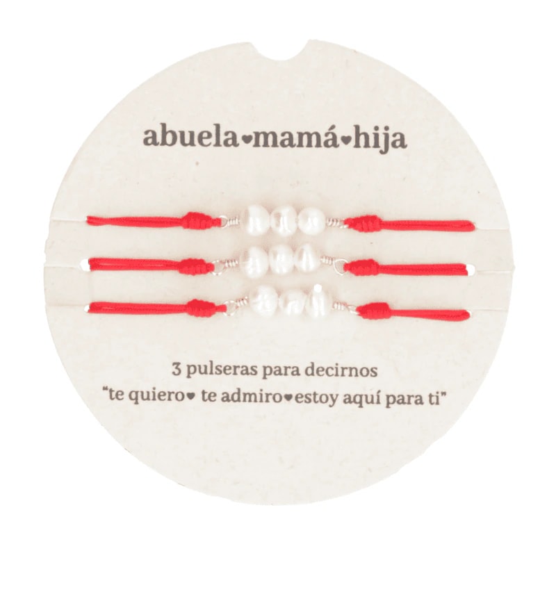 Pulsera Abuela♡Mamá♡Hija Set x 3 - imagen 1