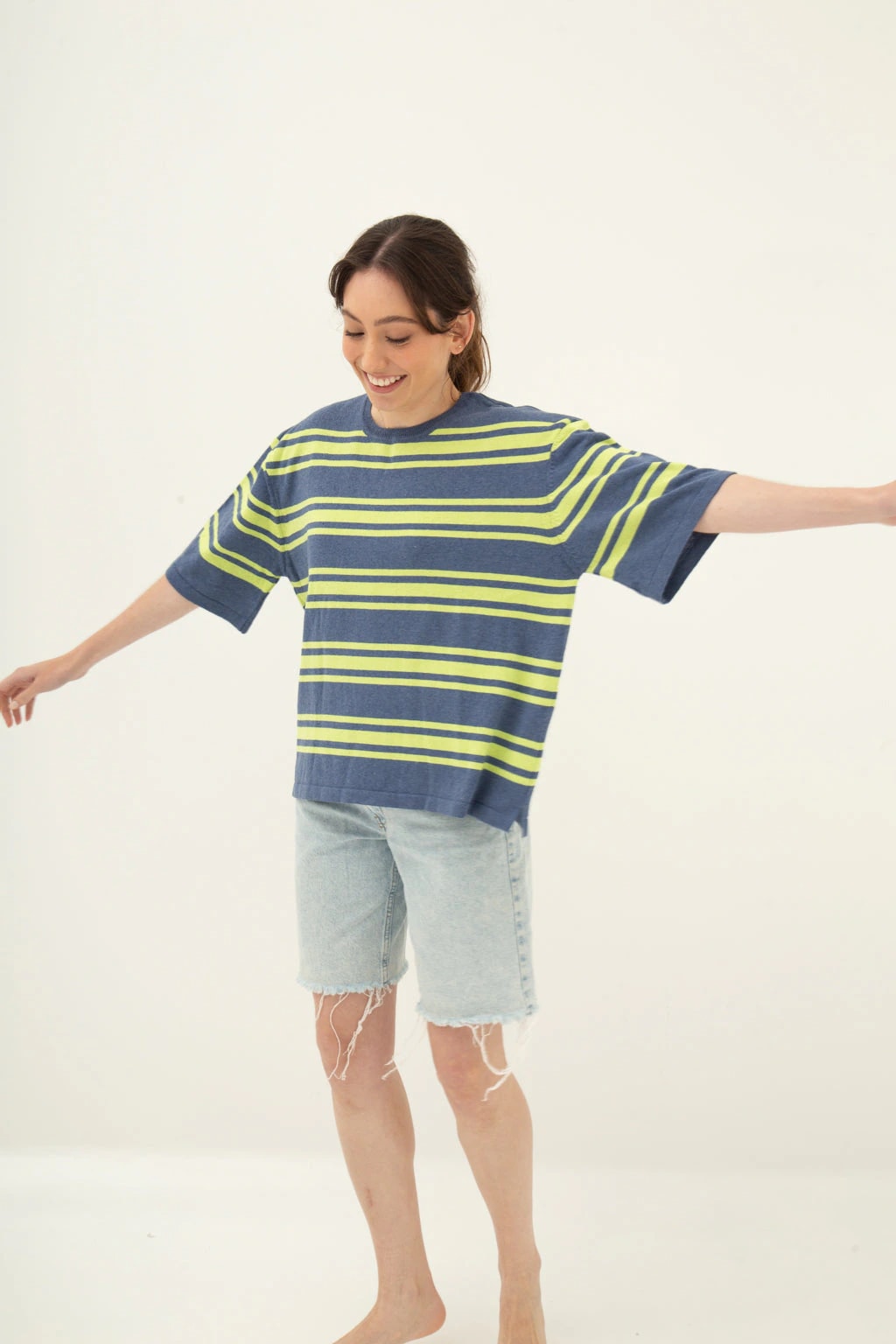 T-shirt Tejida Rayas Biche - imagen 1