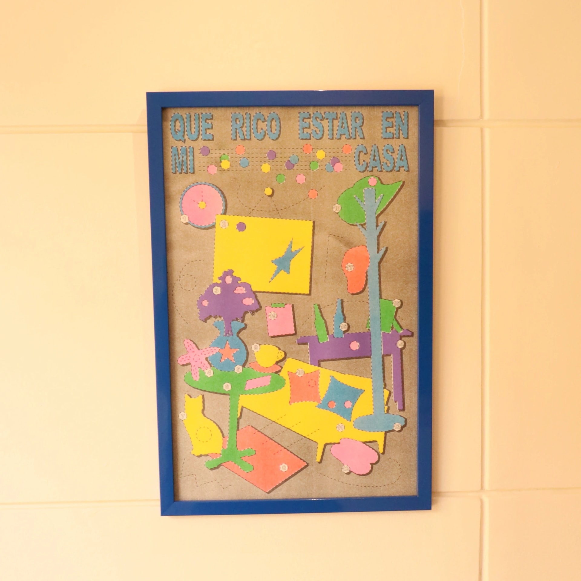 Amo estar en mi casa póster- TRABAJO HONESTO - imagen 1