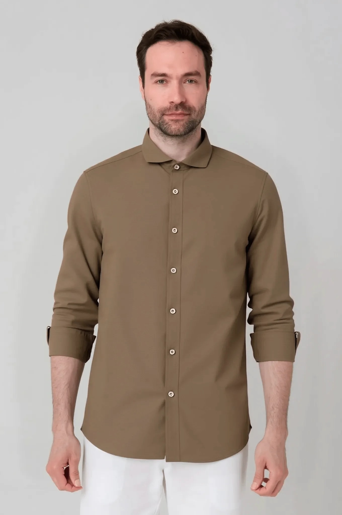 Camisa manga larga Jon sonen Lino / Algodón - imagen 1