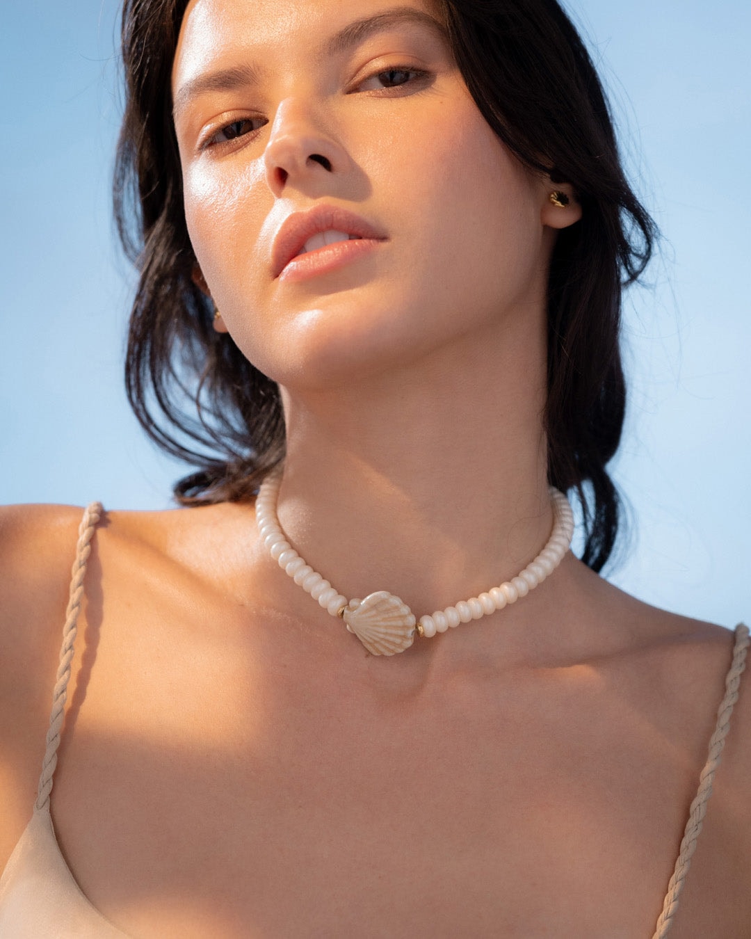 Collar Concha + Aretes - imagen 1