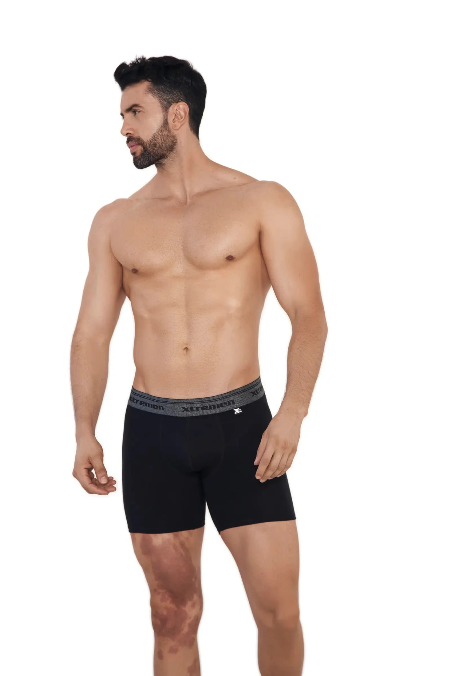 BOXER ALGODÓN PINZA UP F/ENTERO  NEGRO - imagen 1