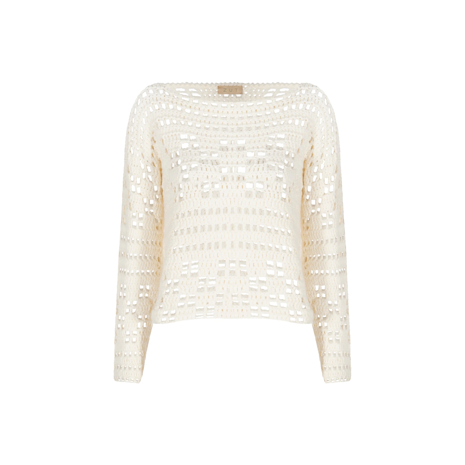 MARGARA CROCHET MESH SWEATER - imagen 1