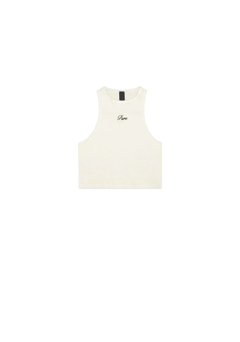 Classic cream crop top - imagen 1