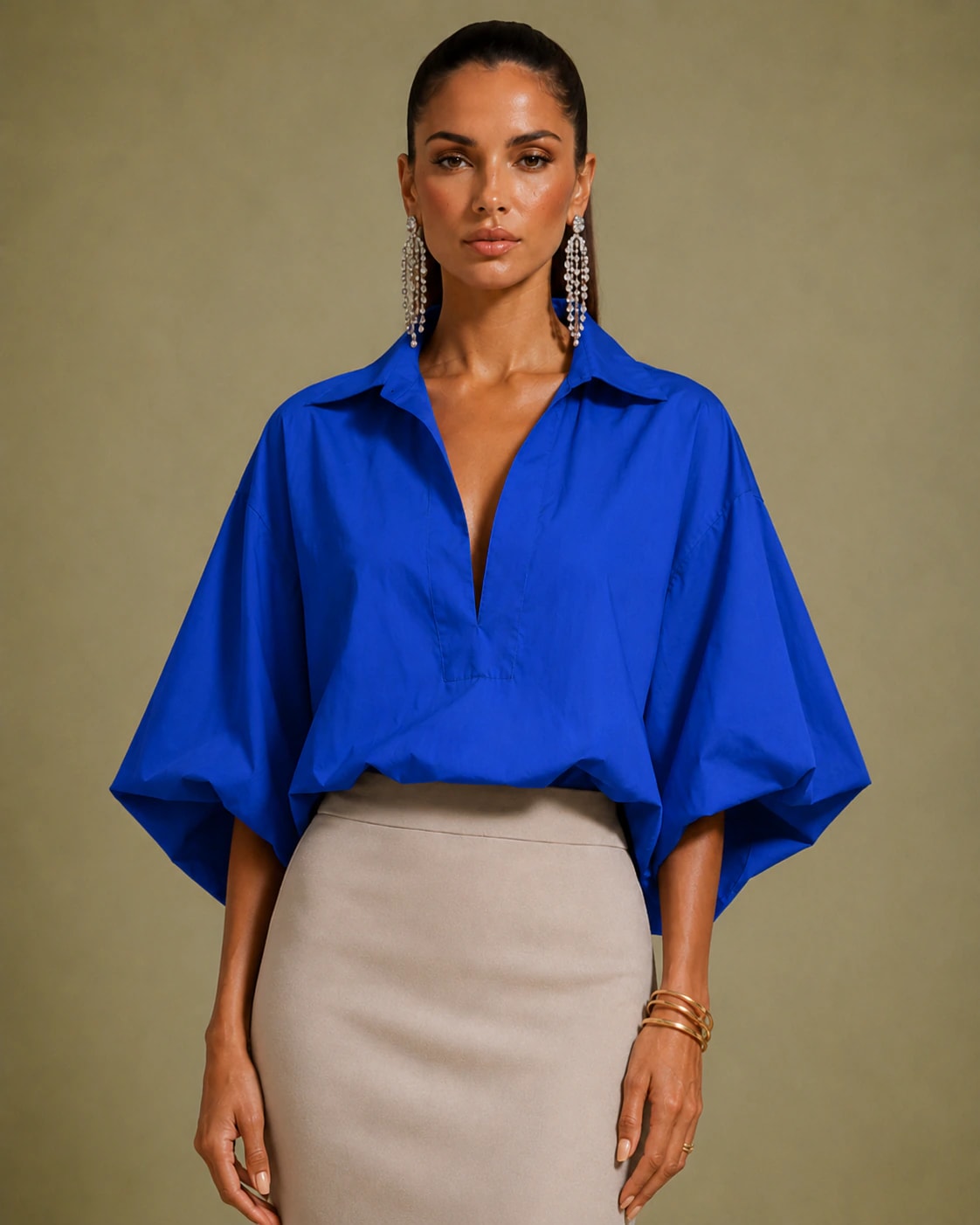 Blusa Popular Azul U - imagen 1