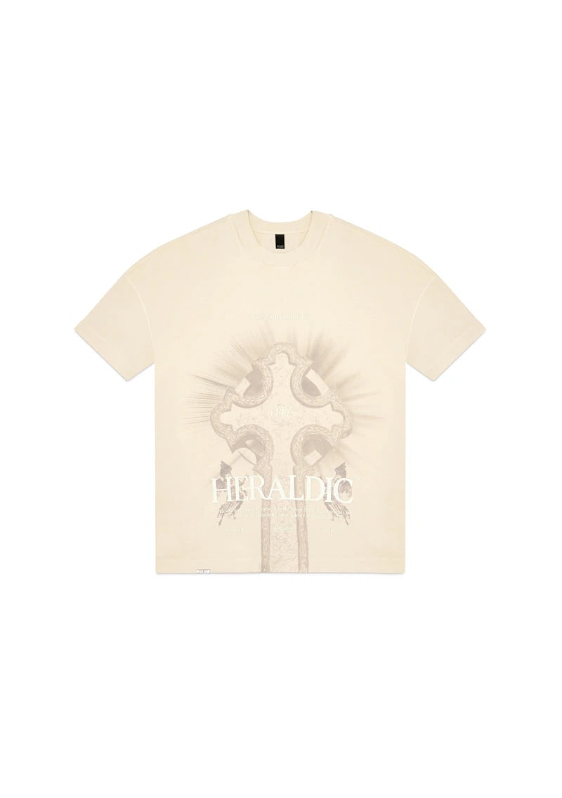 Heraldic Cream Rood T-shirt - imagen 1