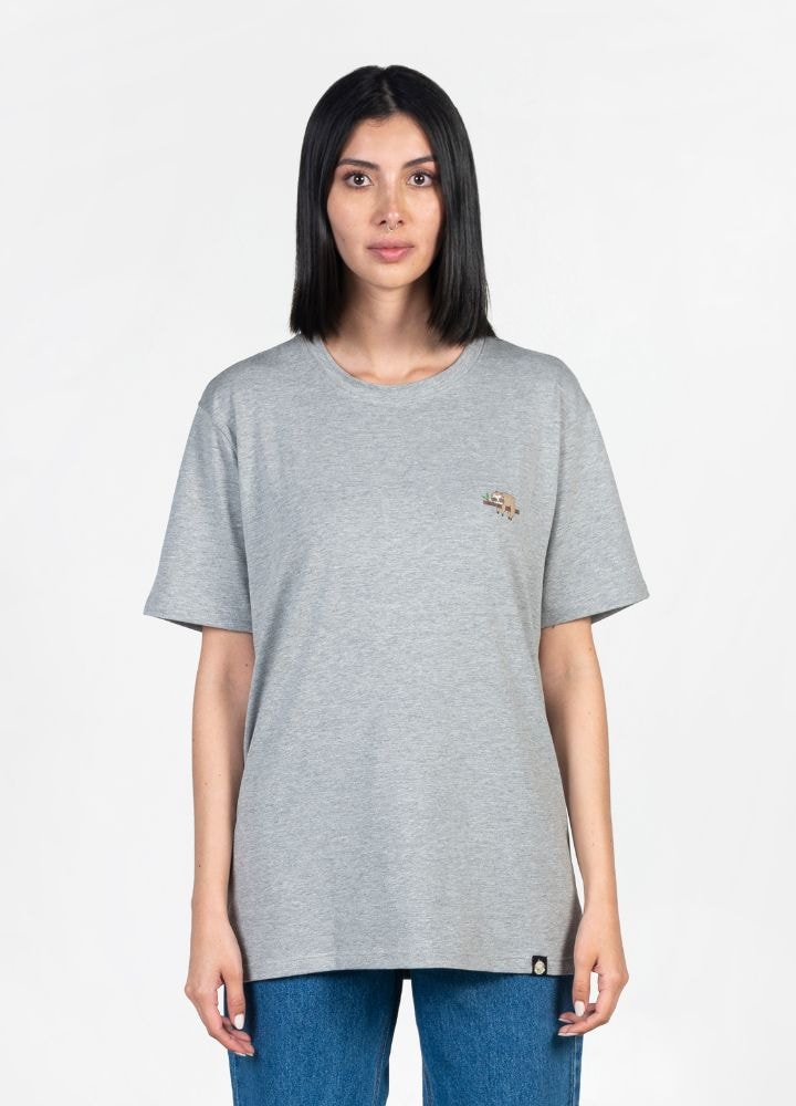 Basic Ciampino Camiseta Oversized – Gris - imagen 1