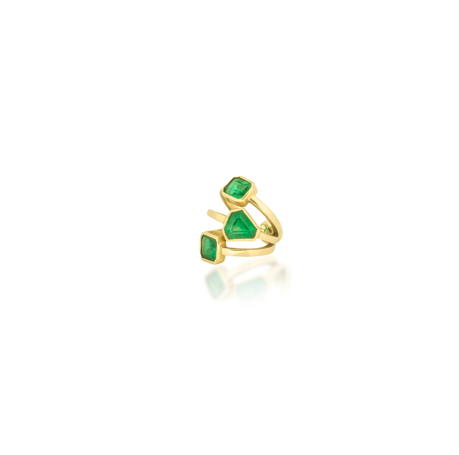 3 Stone Ear Cuff - imagen 1