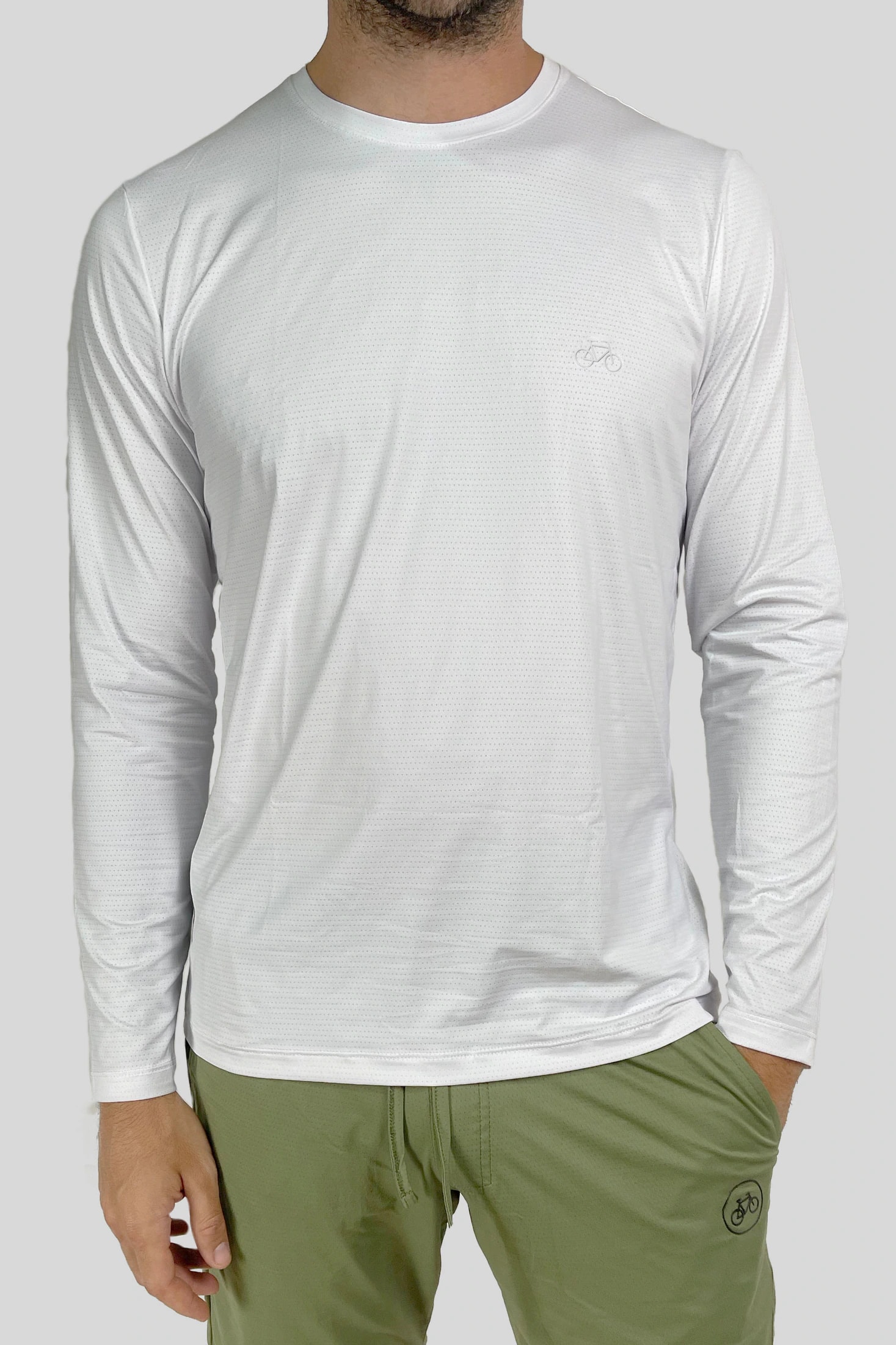 CAMISETA MANGA LARGA SPORT BLANCA - imagen 1