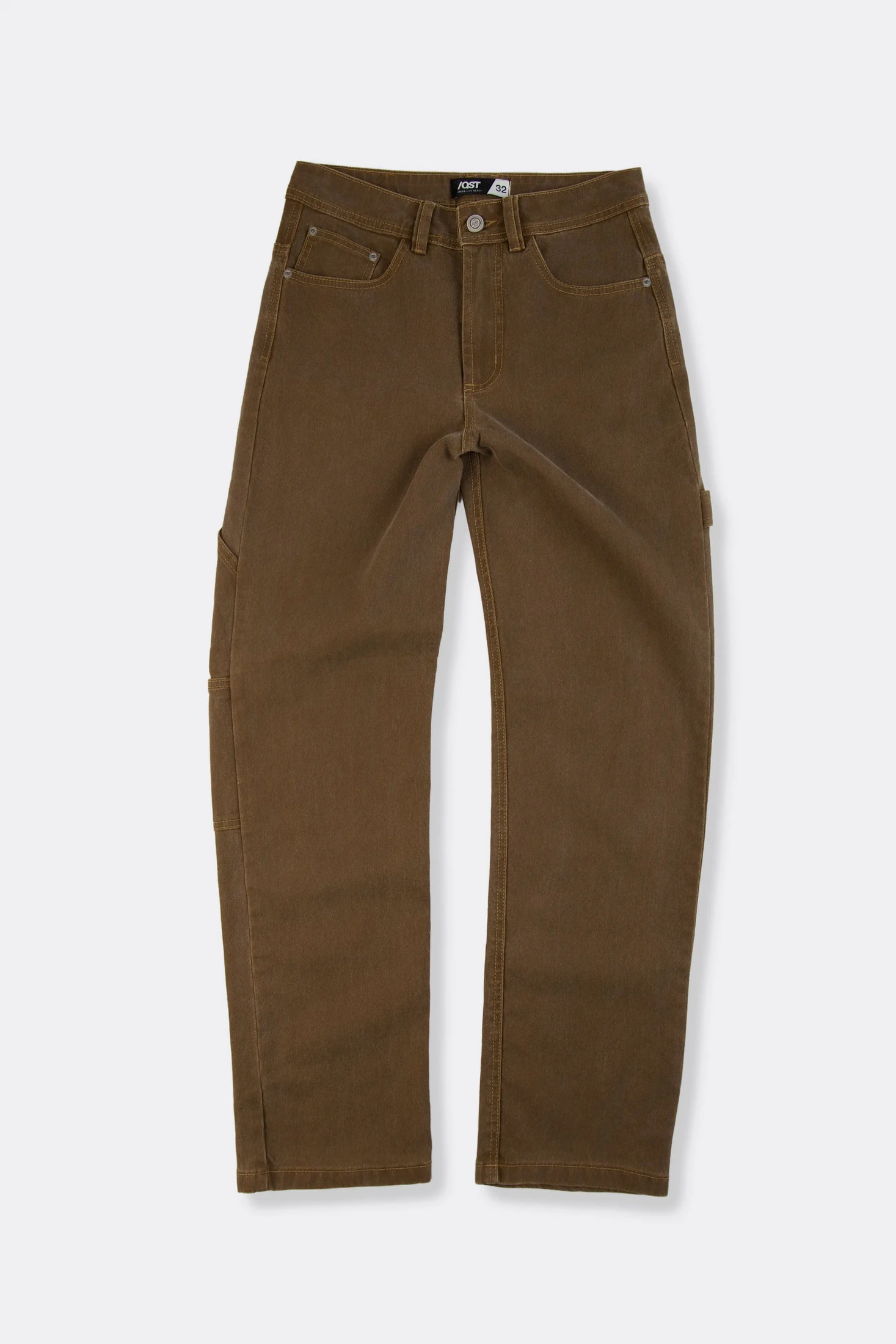 PANTALON CARGO COLOR CAFE - imagen 1