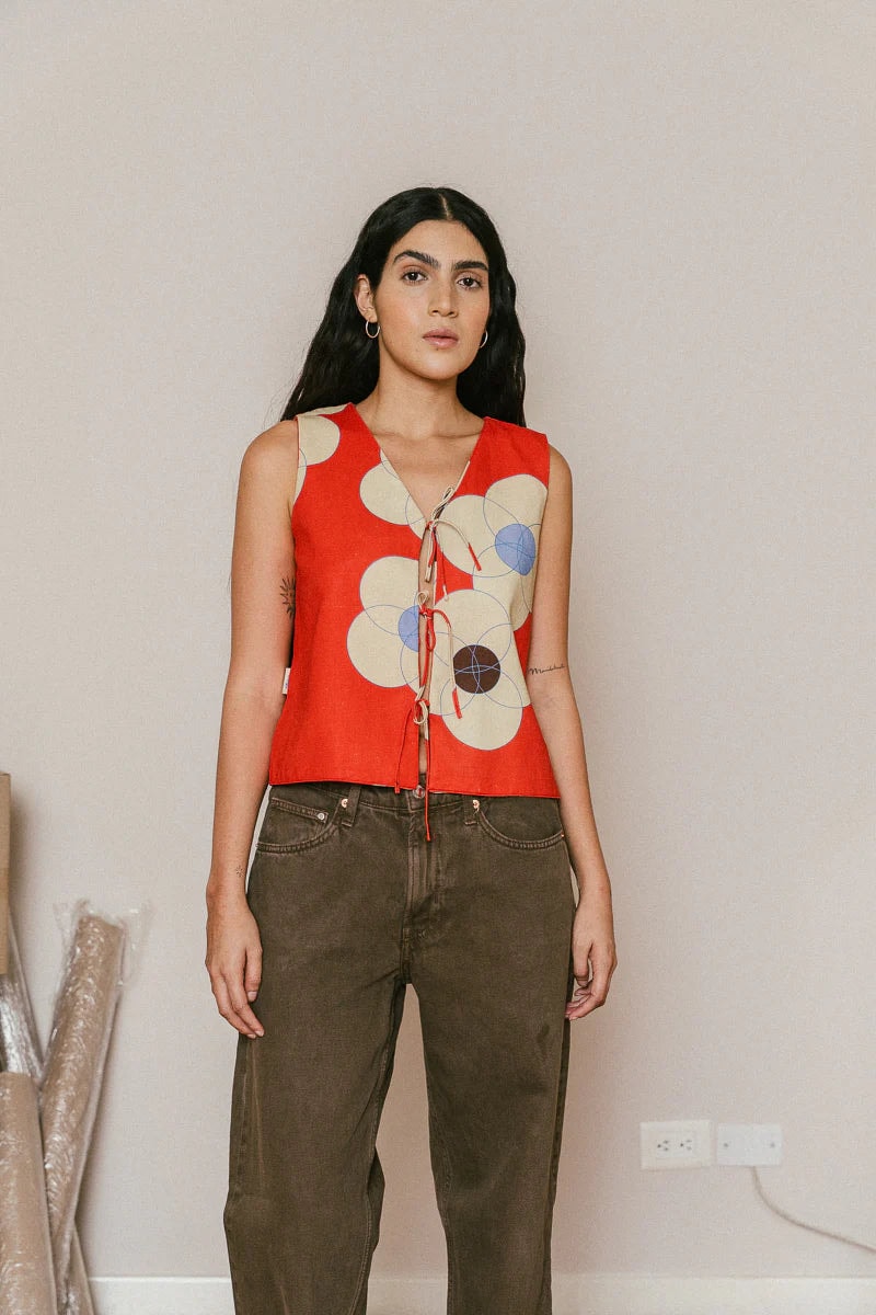 FIRE FLOWERS VEST - imagen 1