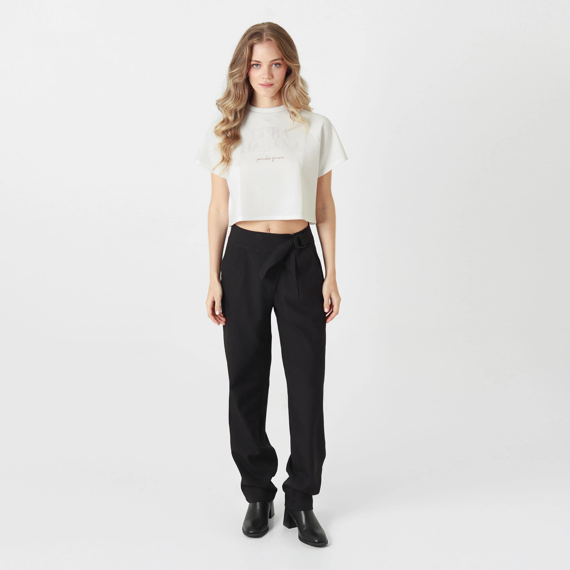 Pantalon Tiro Alto Bota Recta - imagen 1