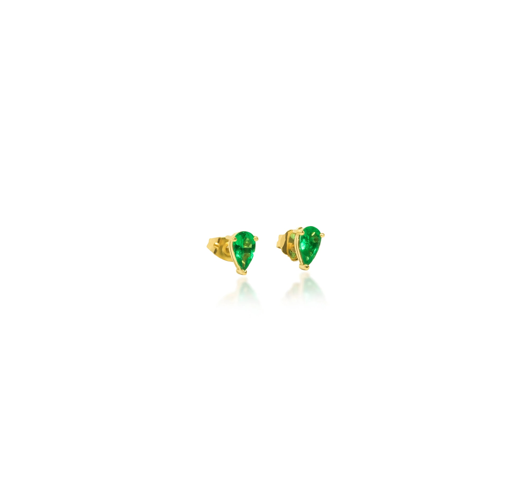 Aretes Topo Gota de Esmeralda V1 - imagen 1