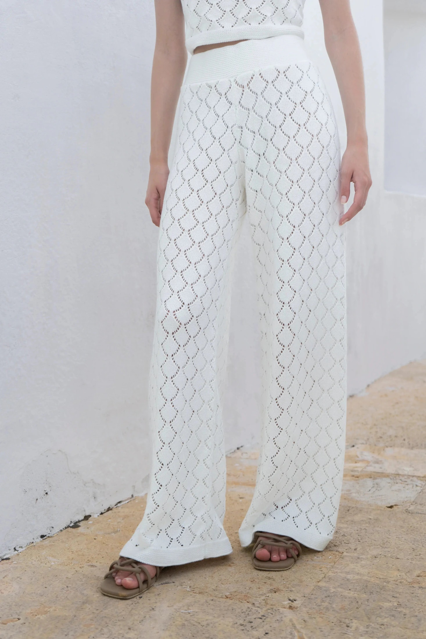 Pantalón Summer Set Blanco Mujer - imagen 1