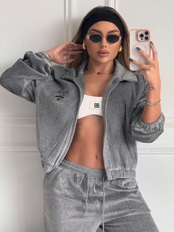 CONJUNTO PRADA GRIS TELA TOALLA - imagen 1