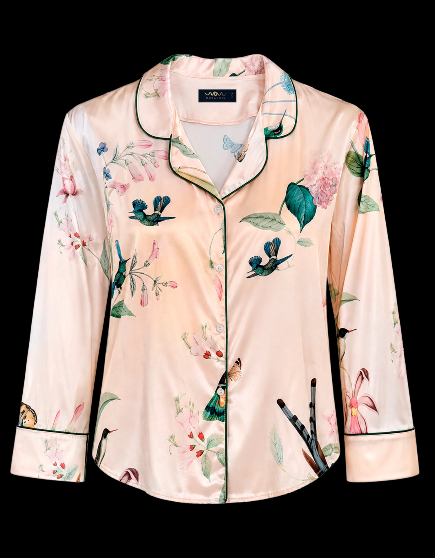 Pijama larga - Ivory  Hummingbird - imagen 1