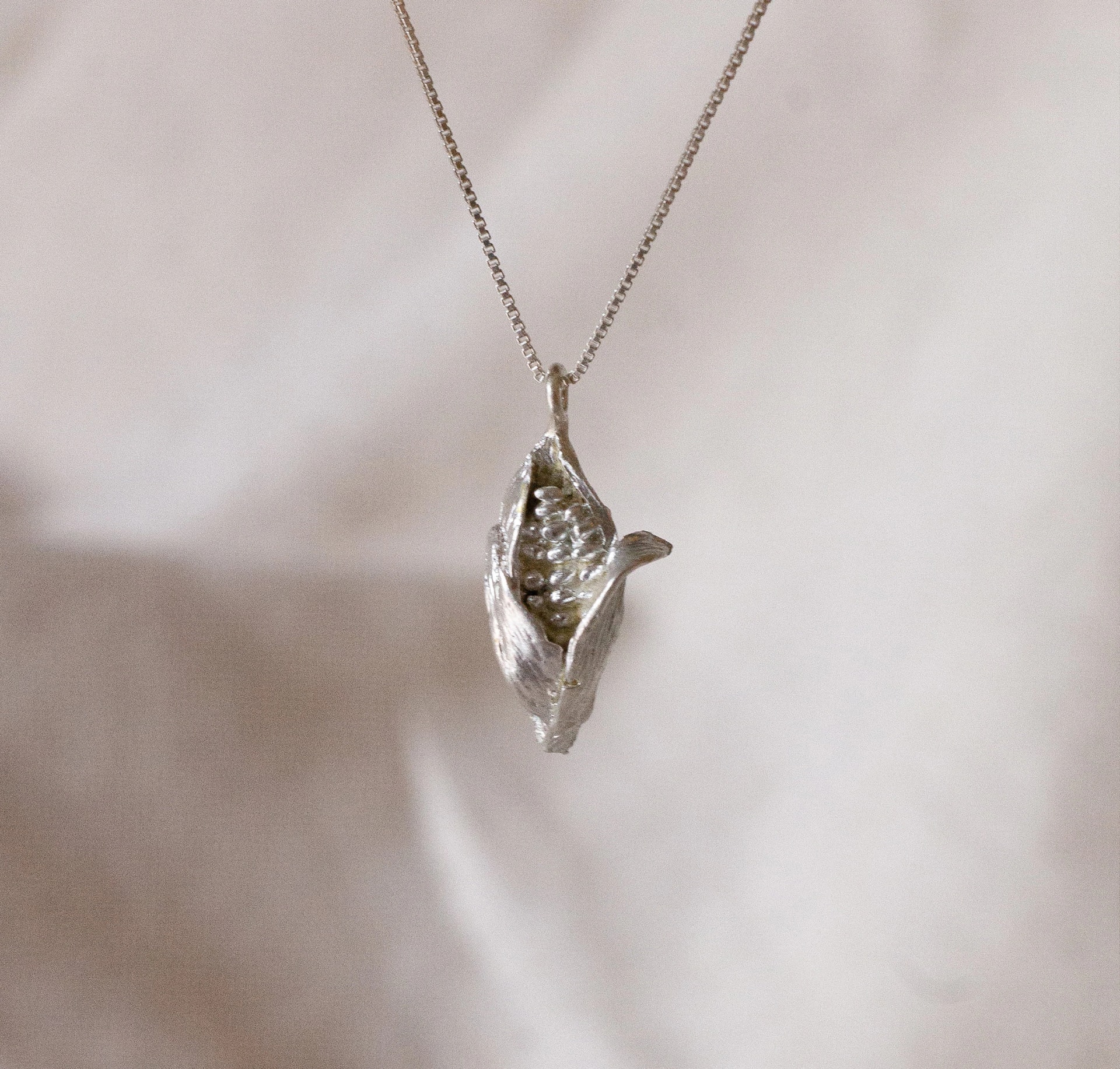 Collar Mini mazorca (Plata ley950) - imagen 1