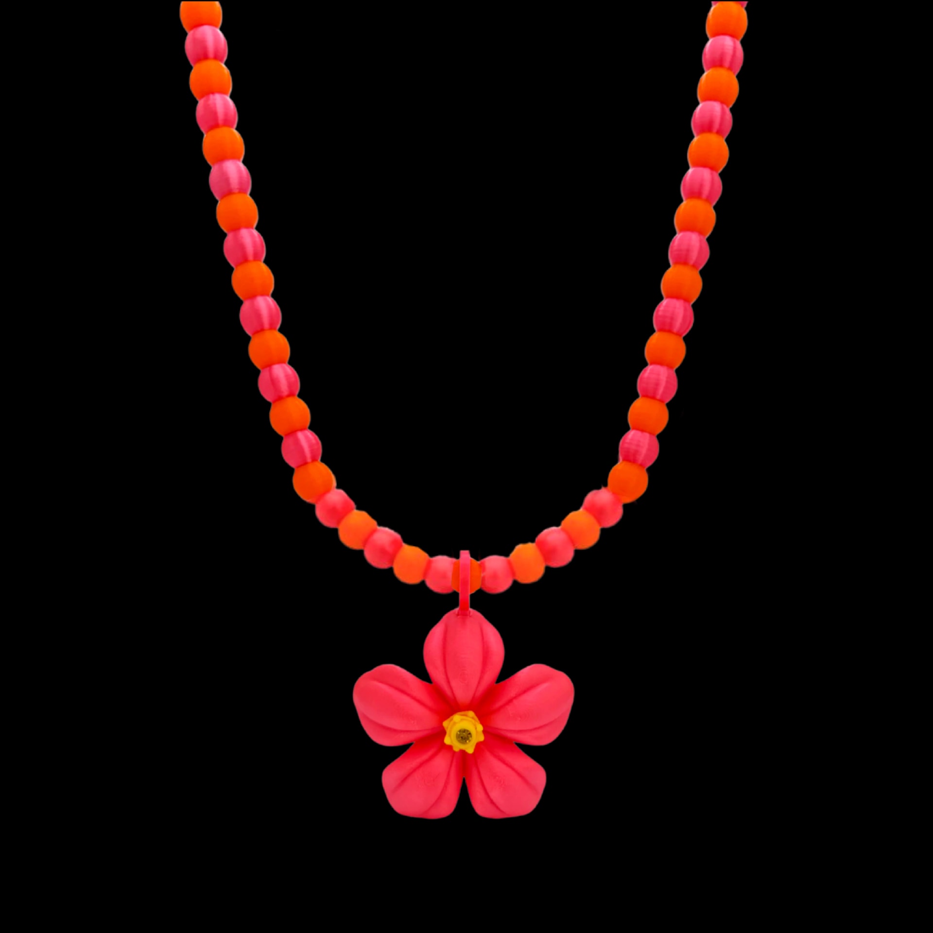 COLLAR PENDULO FLOR CAYENA - imagen 1