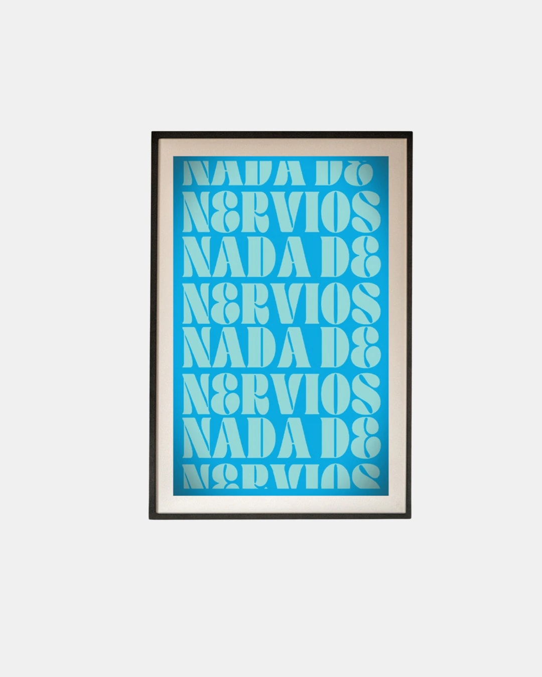 PRINT NADA DE NERVIOS AZUL - imagen 1