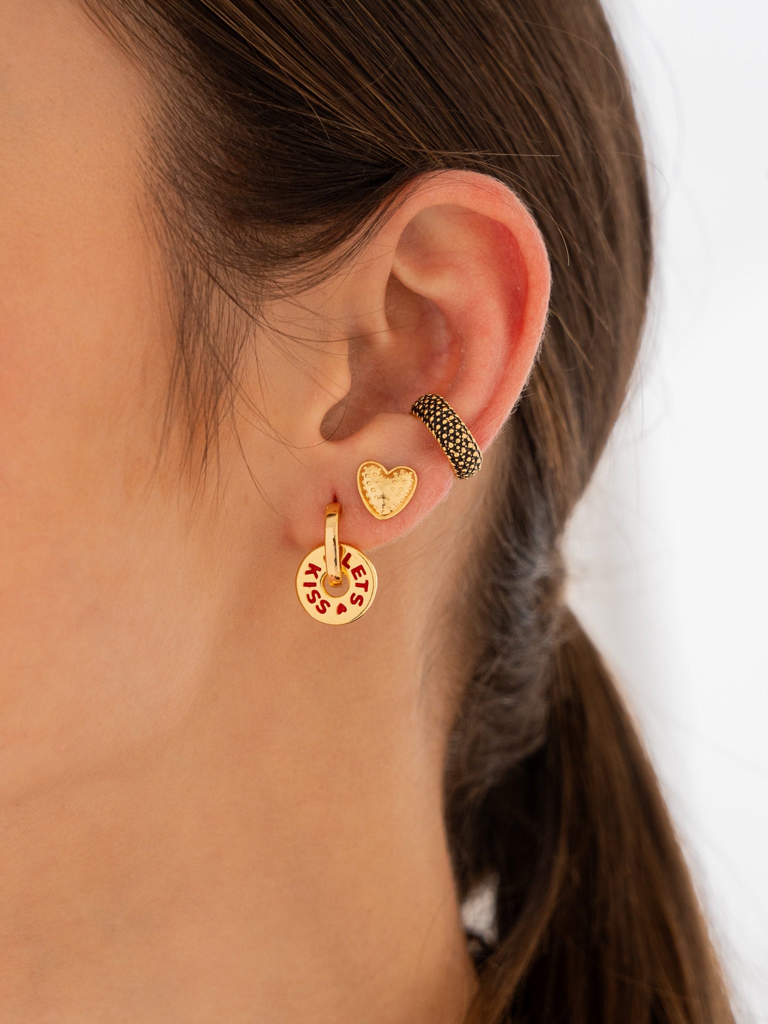 Set X4 Aretes Gold By Jose y Cami - imagen 1