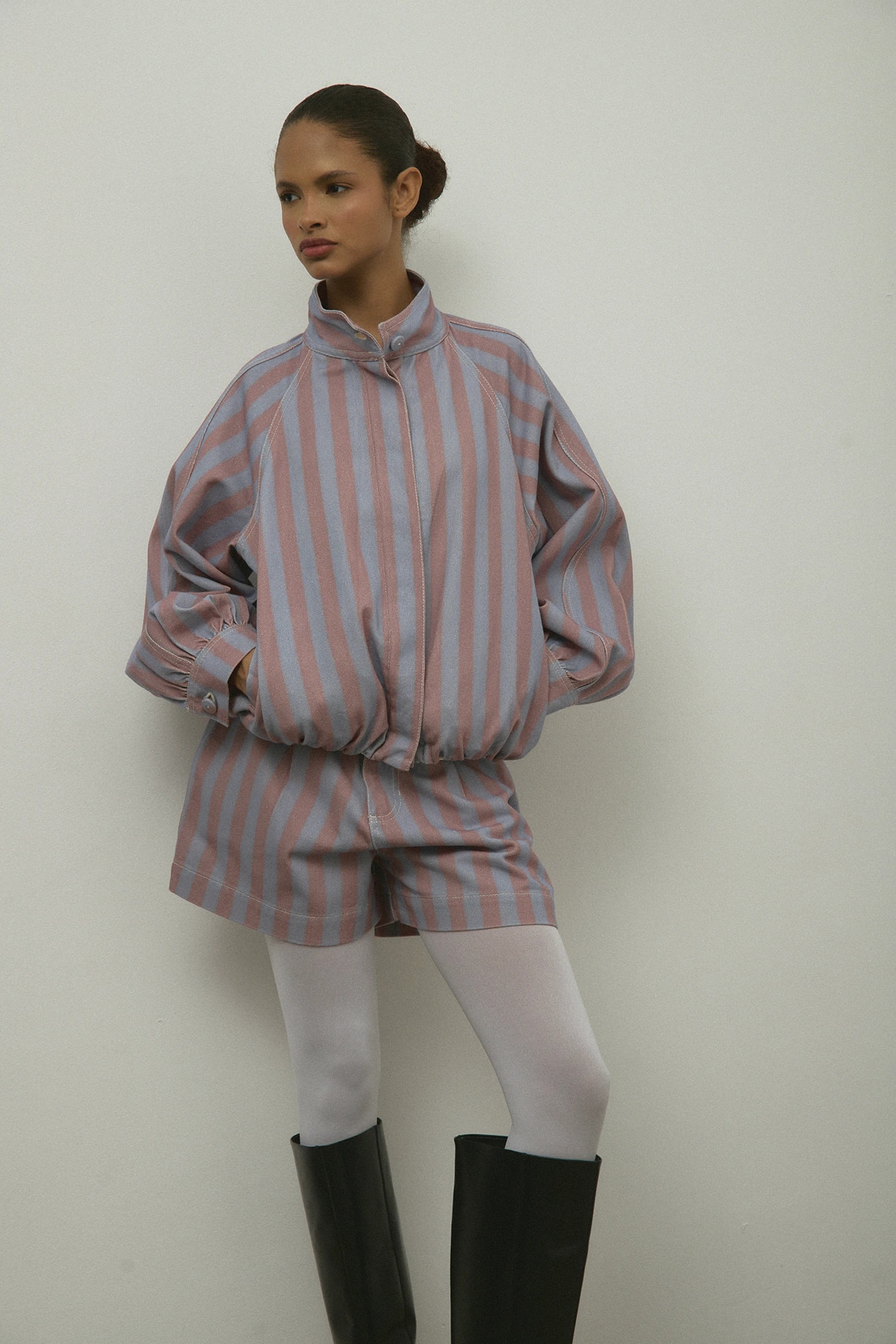 Chaqueta Bomber Cielo Rosa - imagen 1