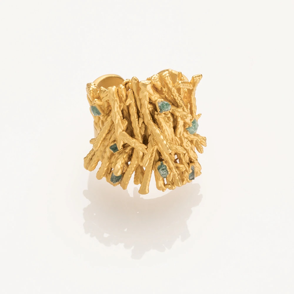 Pine and Emeralds Ring - imagen 1