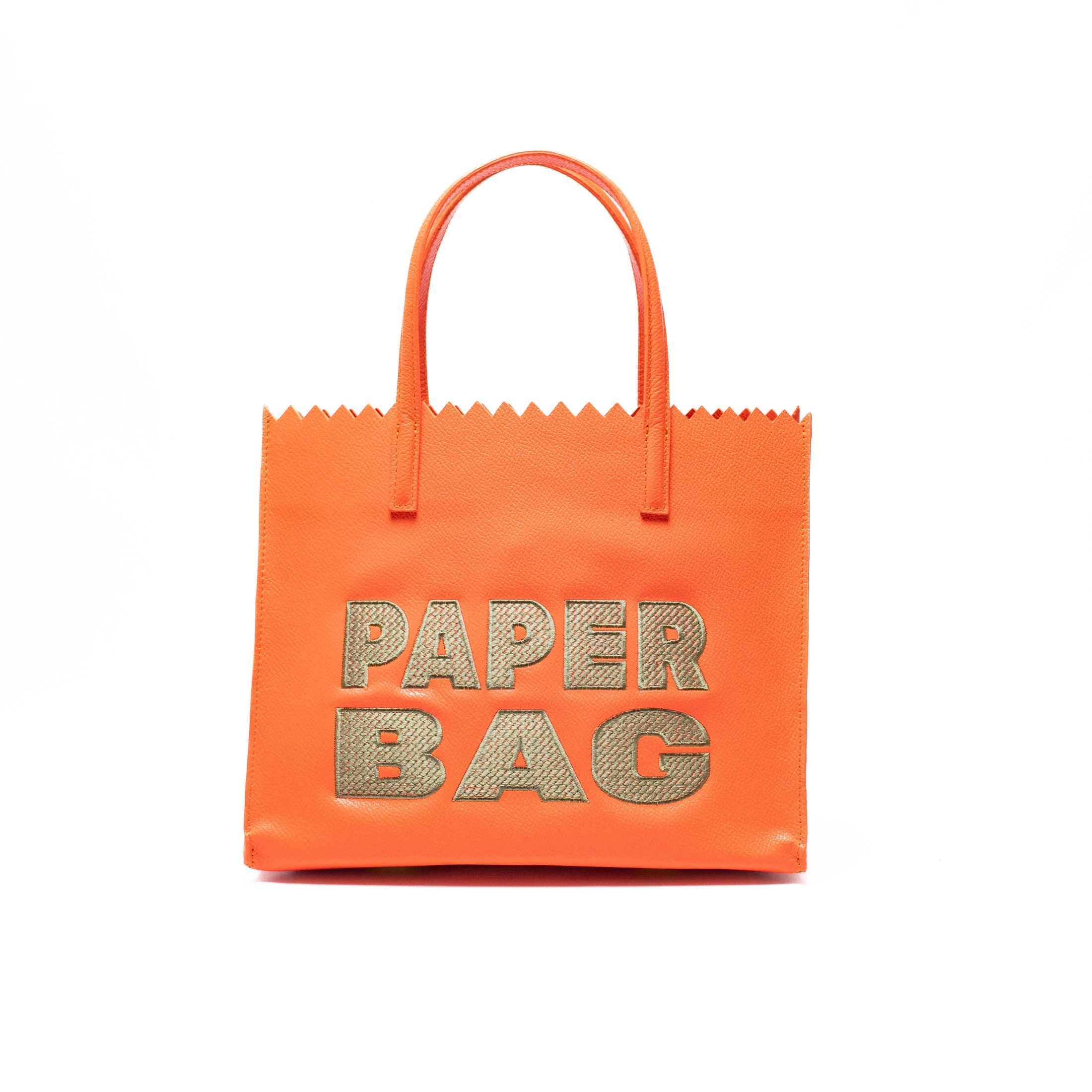 PAPER BAG SHORT aperol x verde oliva - imagen 1