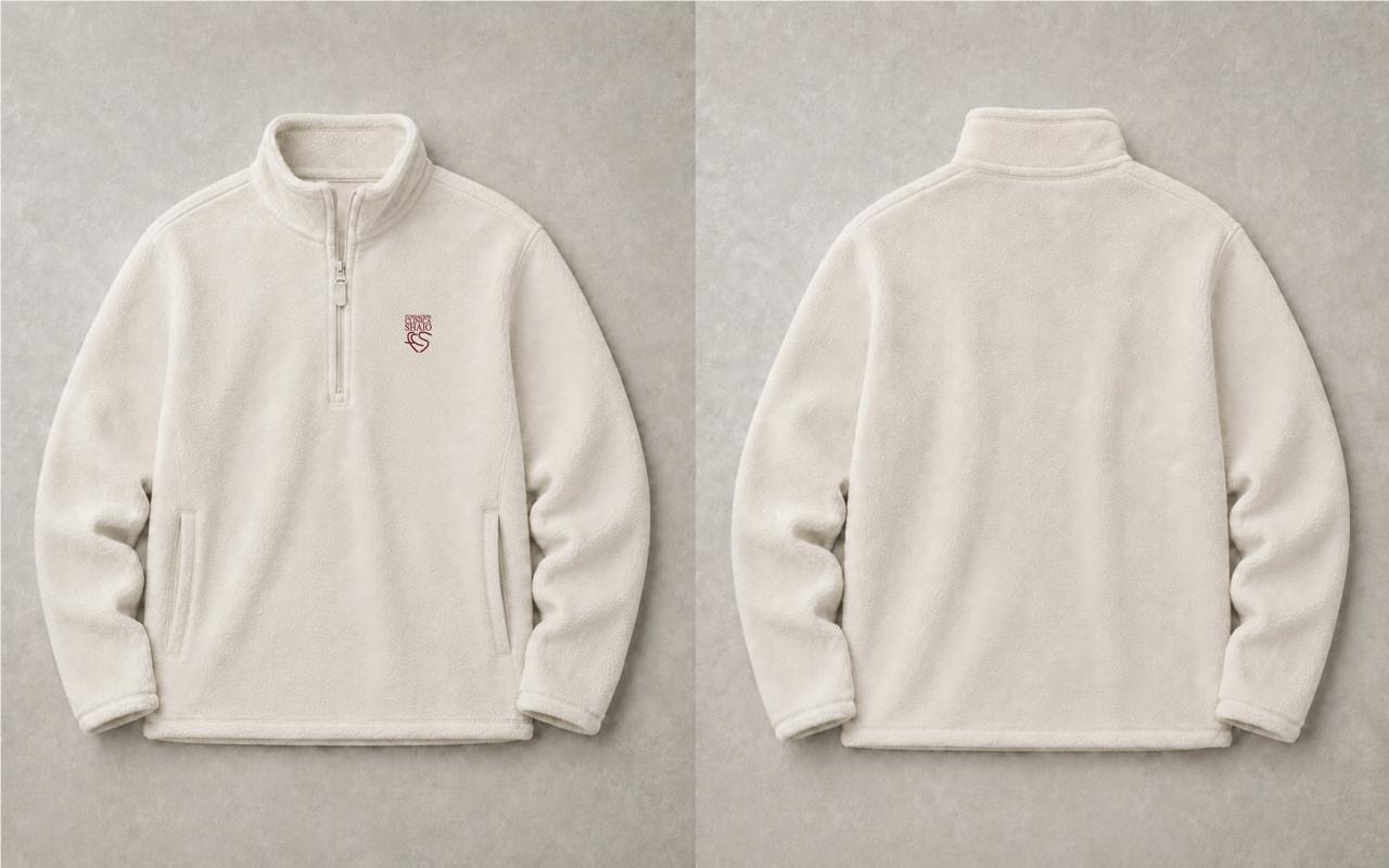 SACO FLEECE HALF ZIP CREMA - SHAIO - imagen 1