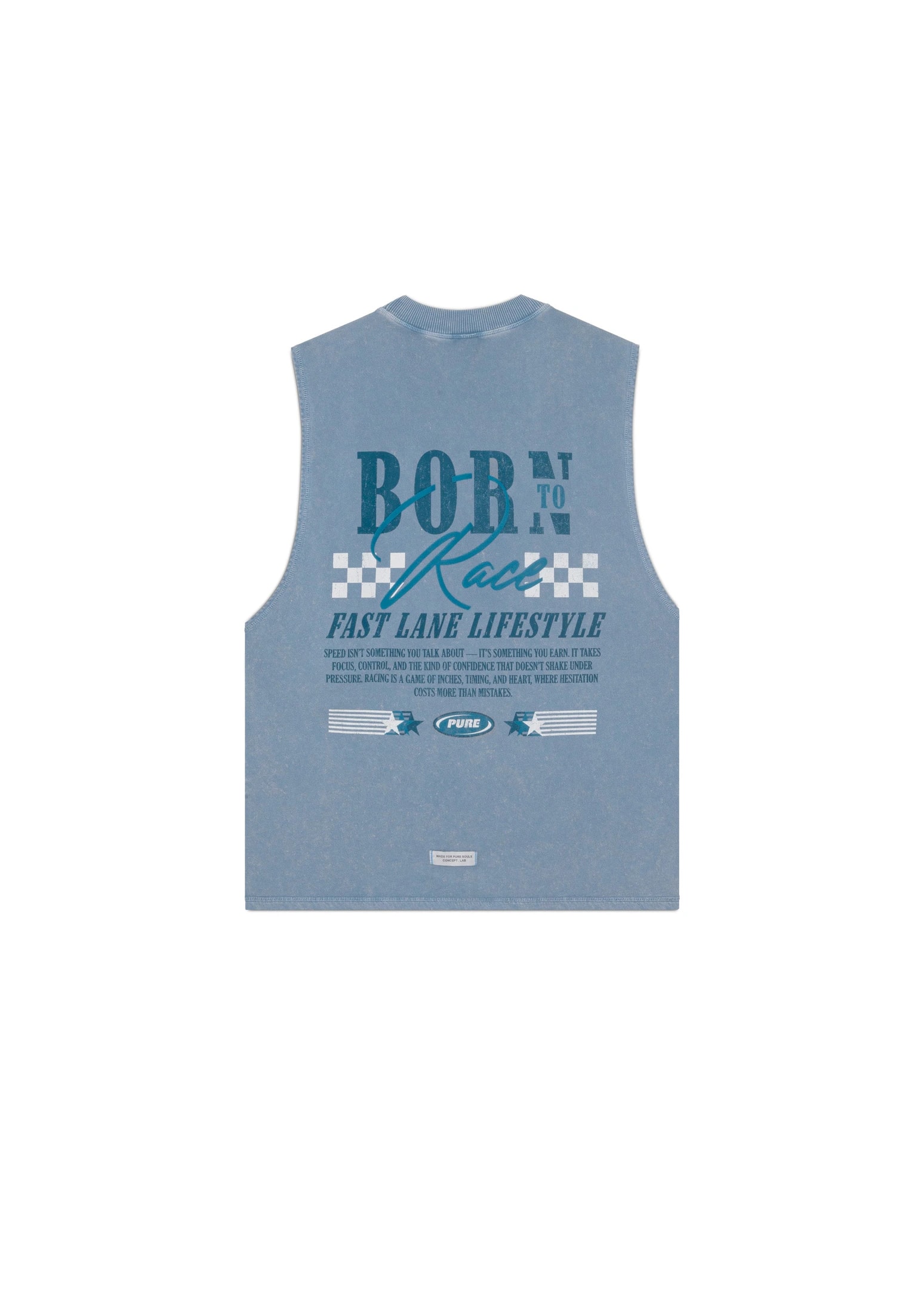Overdrive Washed Blue Tank Top - imagen 1