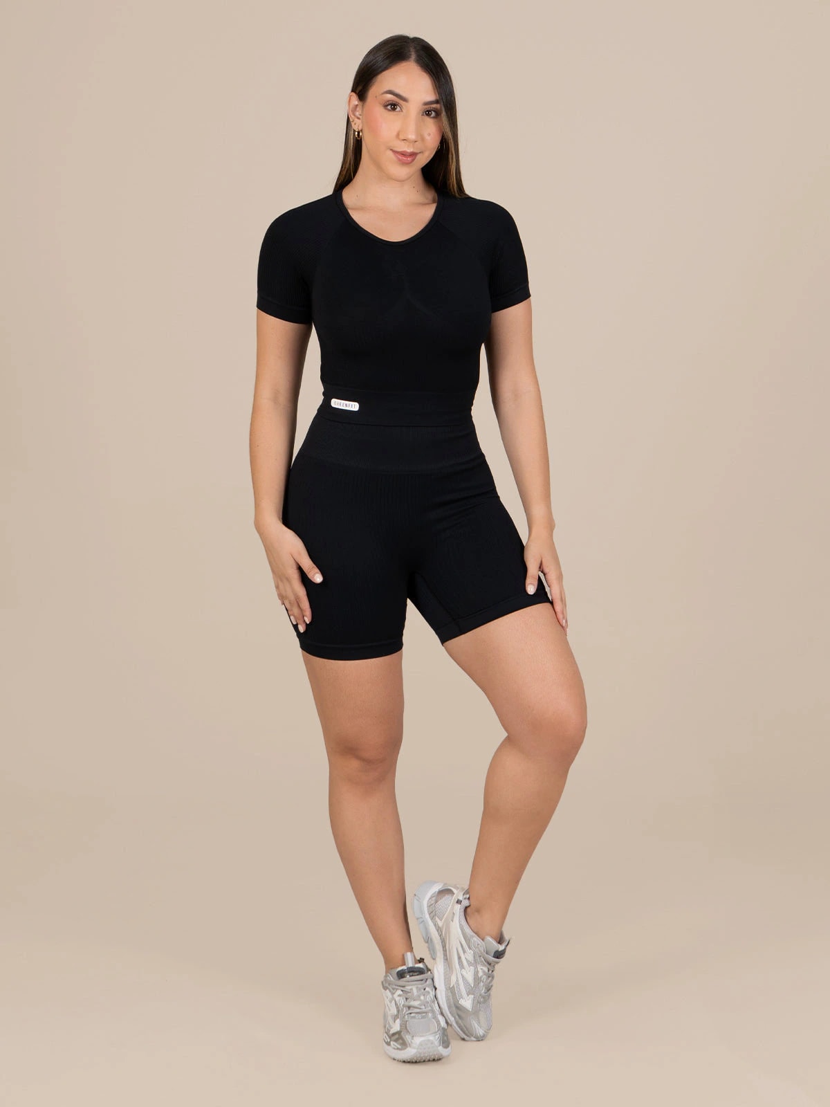 Samantha short set seamless negro - imagen 1