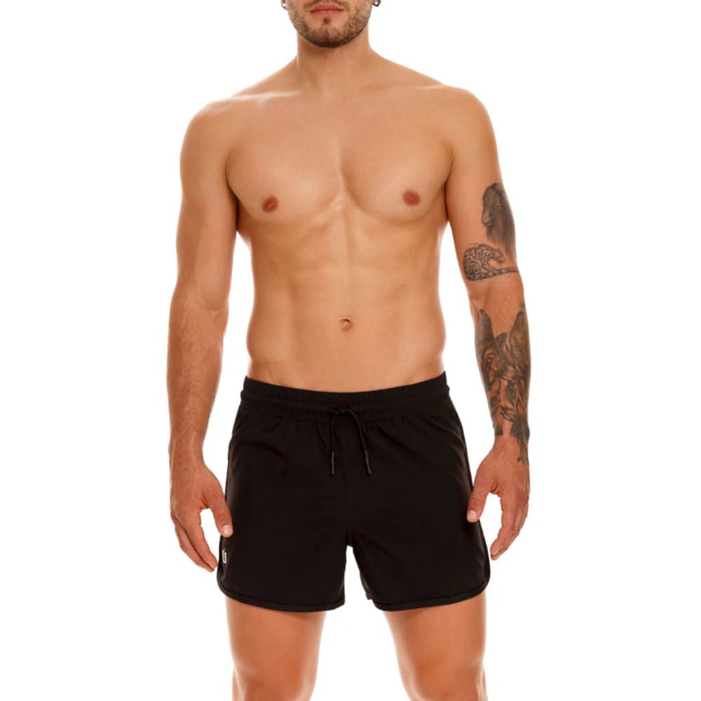 PANTALONETA DEPORTIVA CORTA FIRMEZA NEGRO - imagen 1