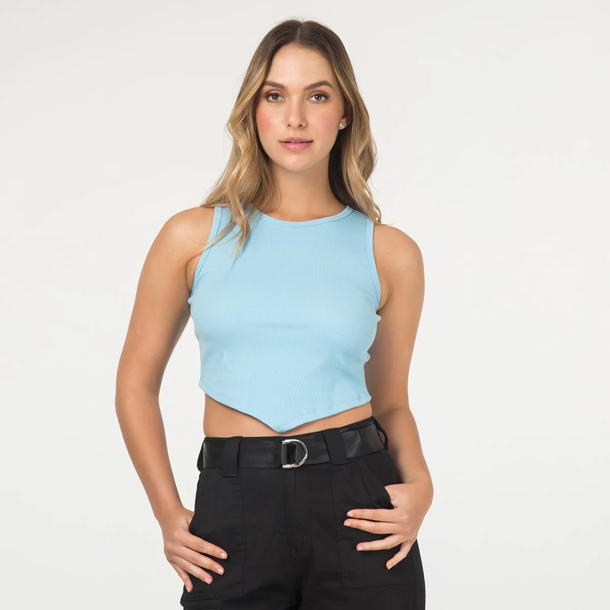 Blusa Crop Top Basica Melina - imagen 1