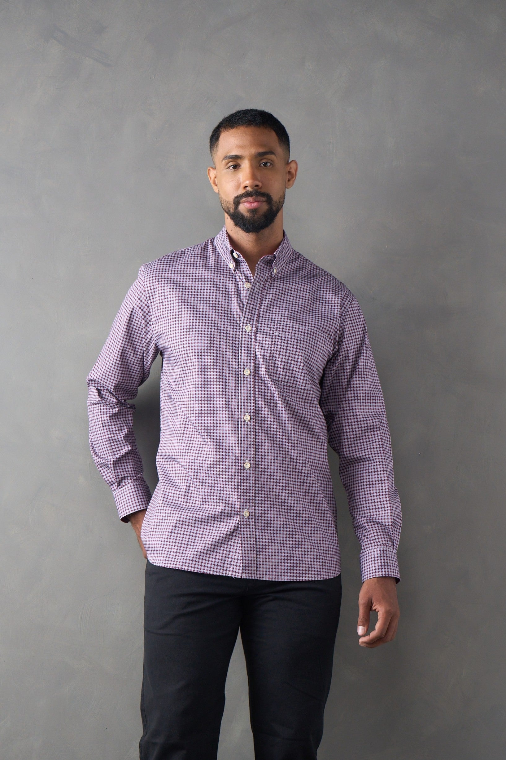 Camisa manga larga regular fit - imagen 1