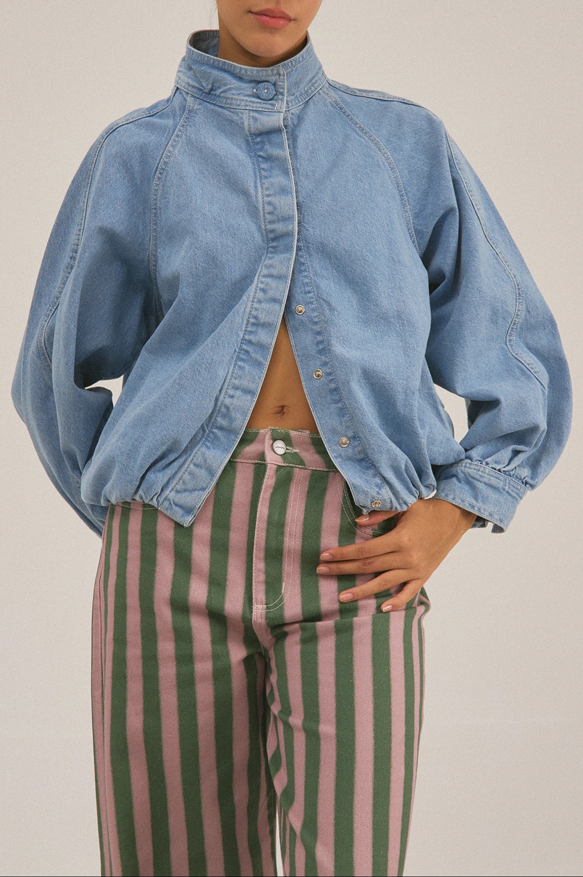 Chaqueta Bomber Denim - imagen 1