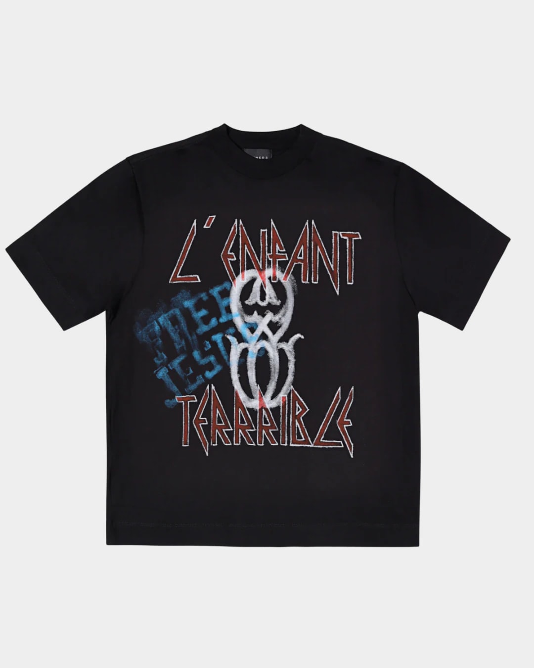 L'ENFANT MONOGRAM BLACK T-SHIRT - imagen 1
