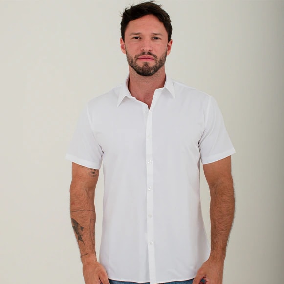 CAMISA MC 100% ALGODON HOMBRE - imagen 1